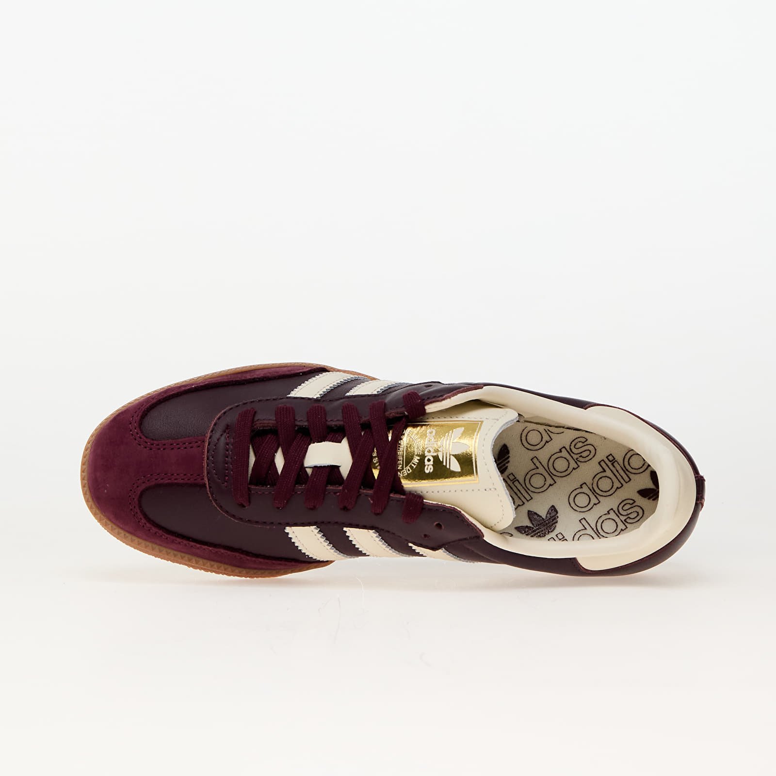 Dámské tenisky a boty adidas Samba Og W Maroon/ Crew White/ Gold Metallic