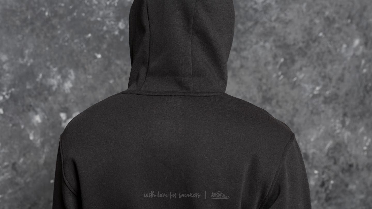 Hoodies and sweatshirts adidas Blackbird Solid Hoodie Black White Footshop