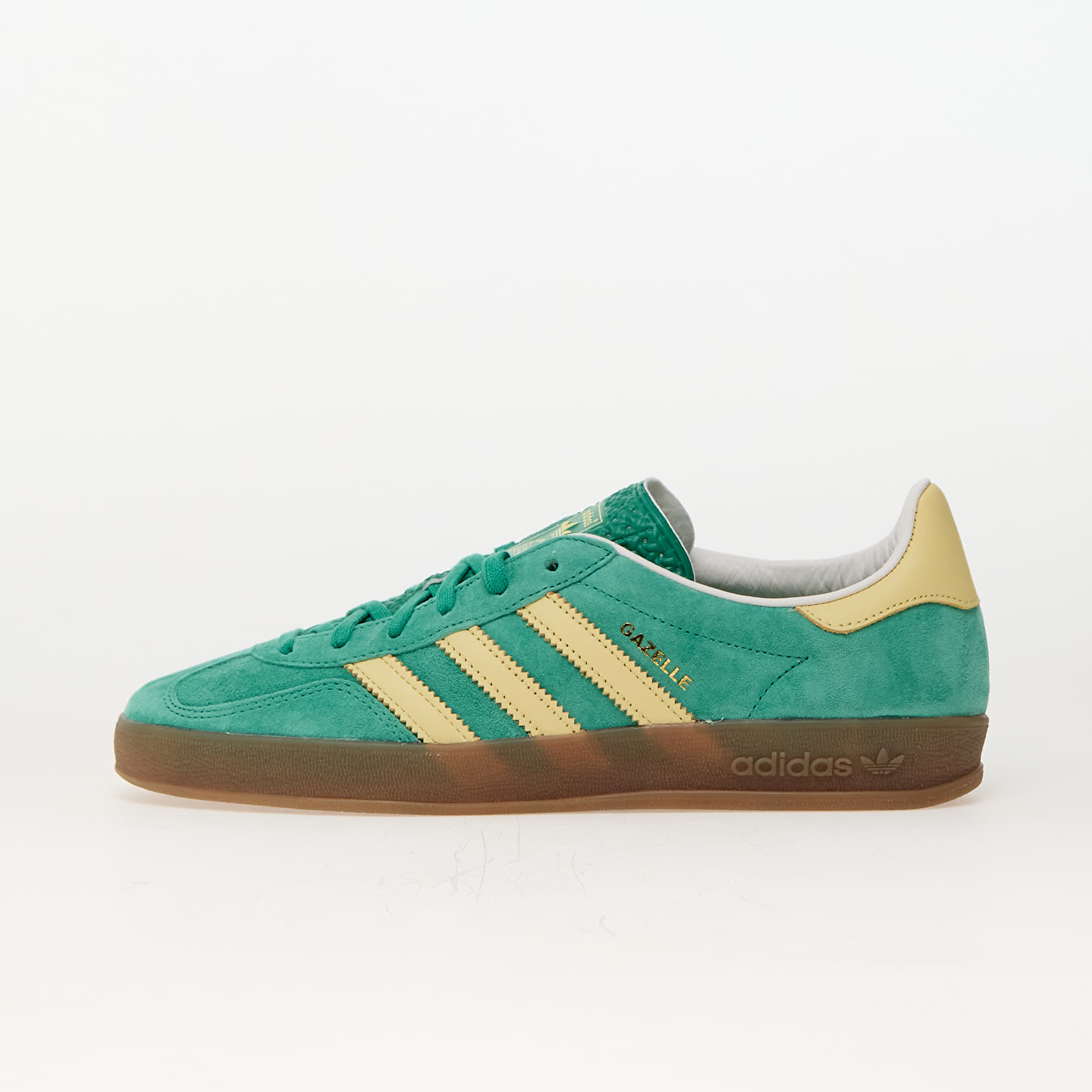 Pánské tenisky a boty adidas Gazelle Indoor Semi Court Green/ Almost Yellow/ Gum