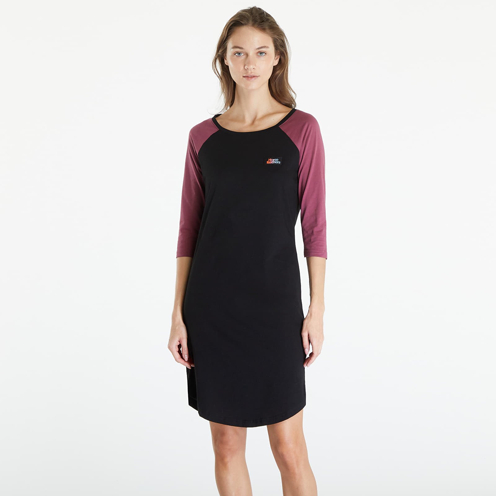 Vestido Horsefeathers Meena Dress Black/ Maroon
