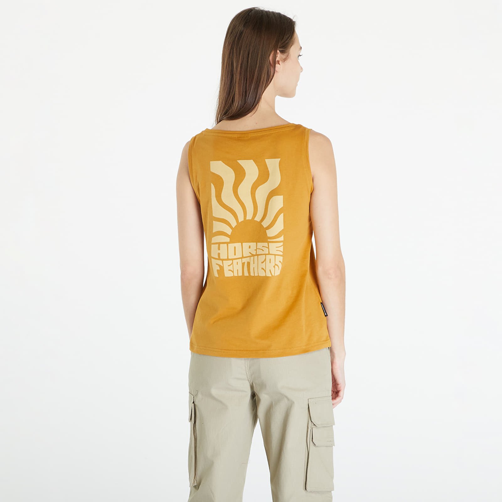 Vests Horsefeathers Viveca Tank Top Spruce Yellow