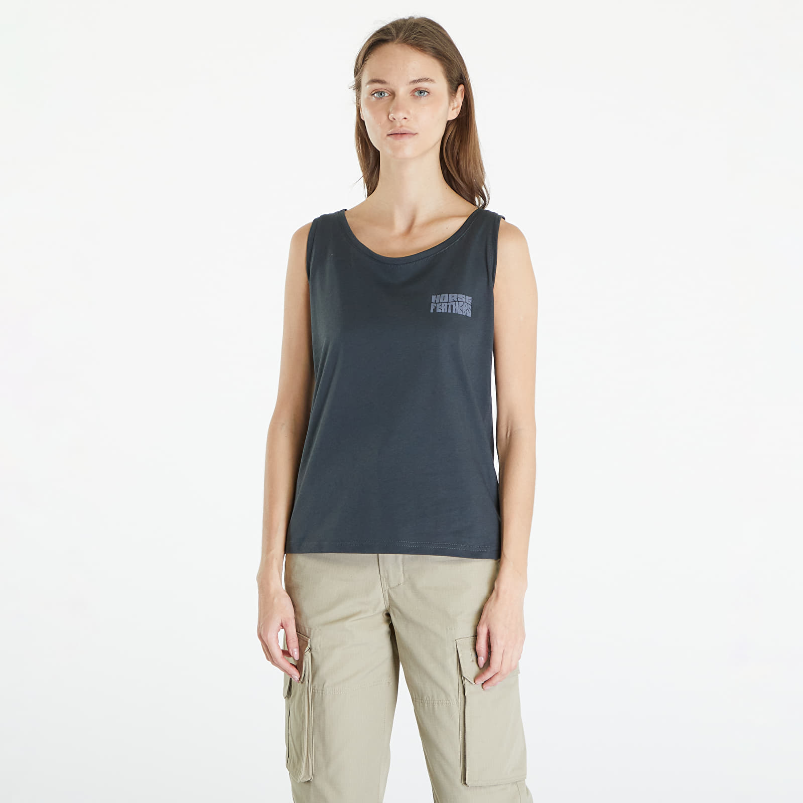 Leibchen Horsefeathers Viveca Tank Top Gray