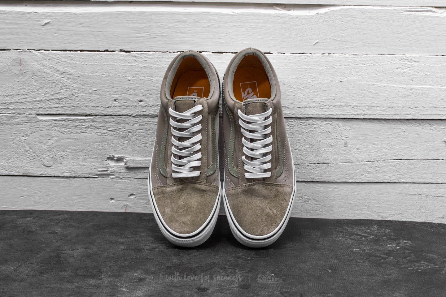 Zapatillas mujer Vans Old Skool (Boom Boom) Silver Sage/ True White