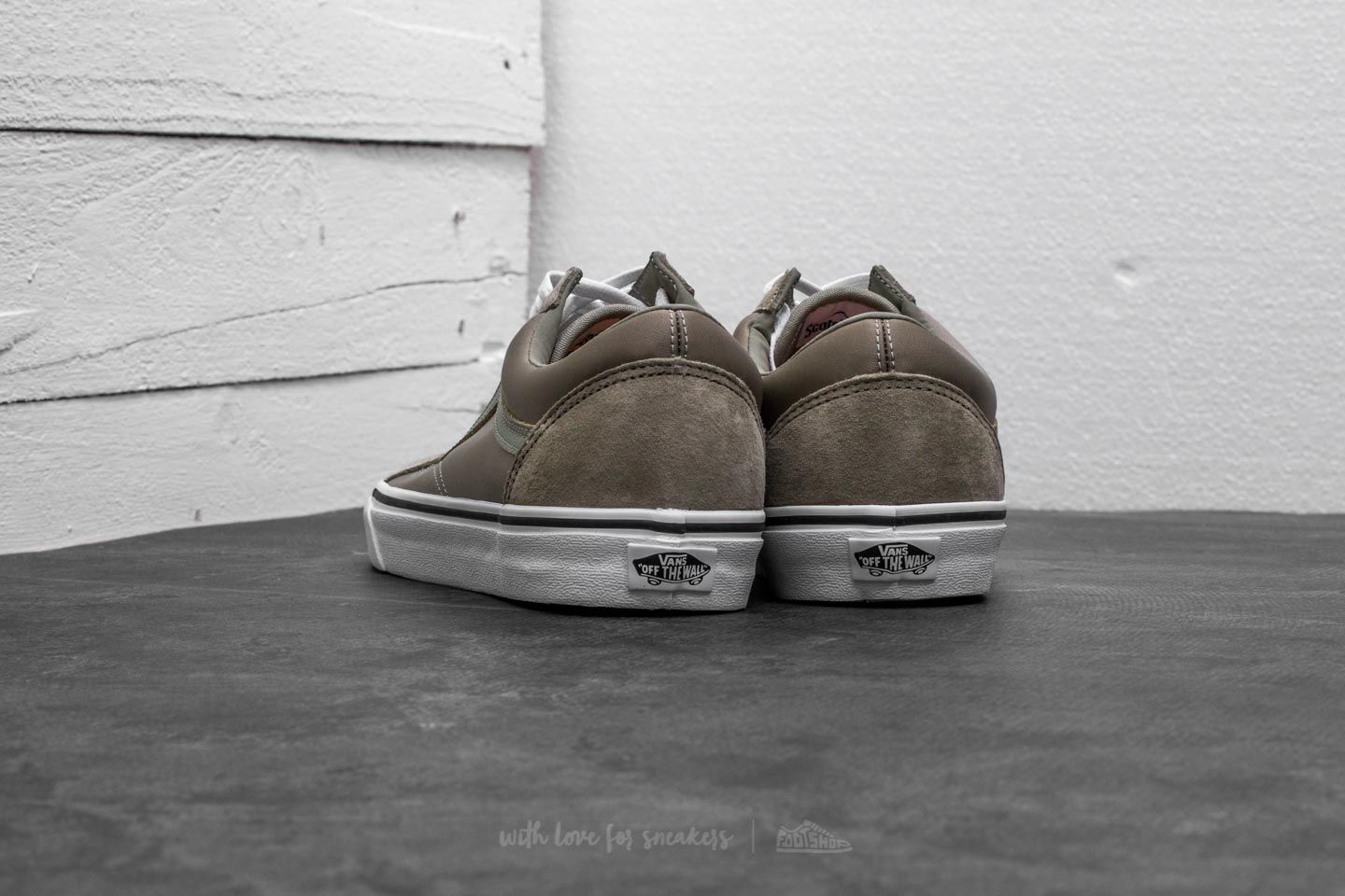 Zapatillas mujer Vans Old Skool (Boom Boom) Silver Sage/ True White