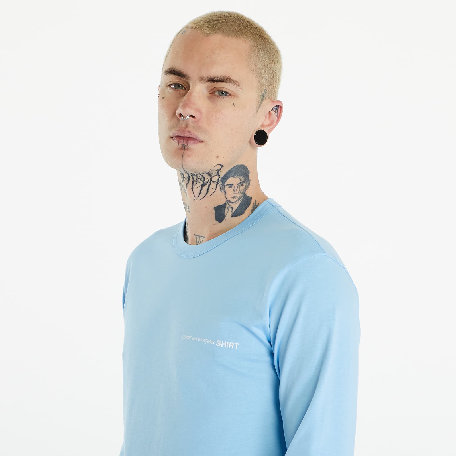T-shirts Comme des Garçons SHIRT Long Sleeve Tee Knit Blue
