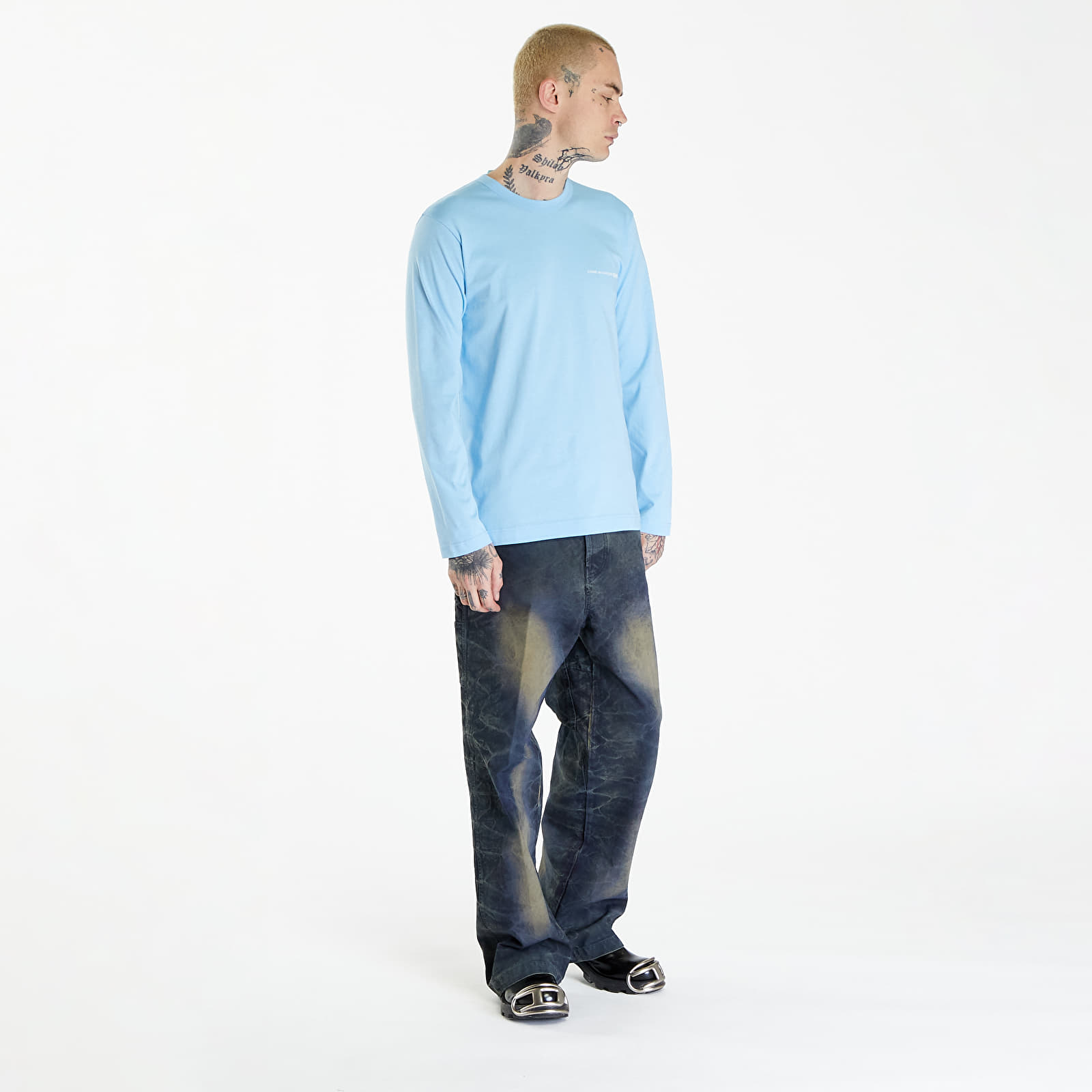 T-shirts Comme des Garçons SHIRT Long Sleeve Tee Knit Blue