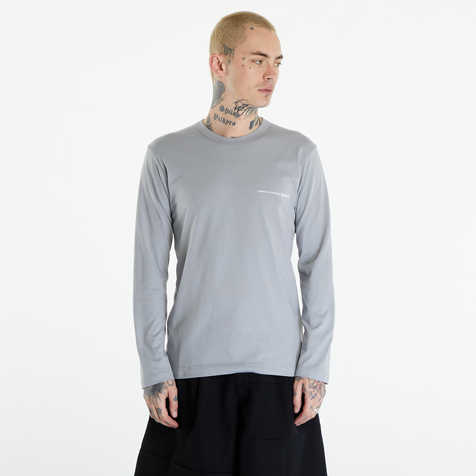 Koszulki Comme des Garçons SHIRT Long Sleeve Tee Knit Grey