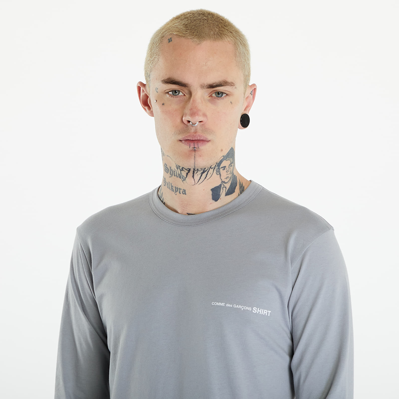 Koszulki Comme des Garçons SHIRT Long Sleeve Tee Knit Grey