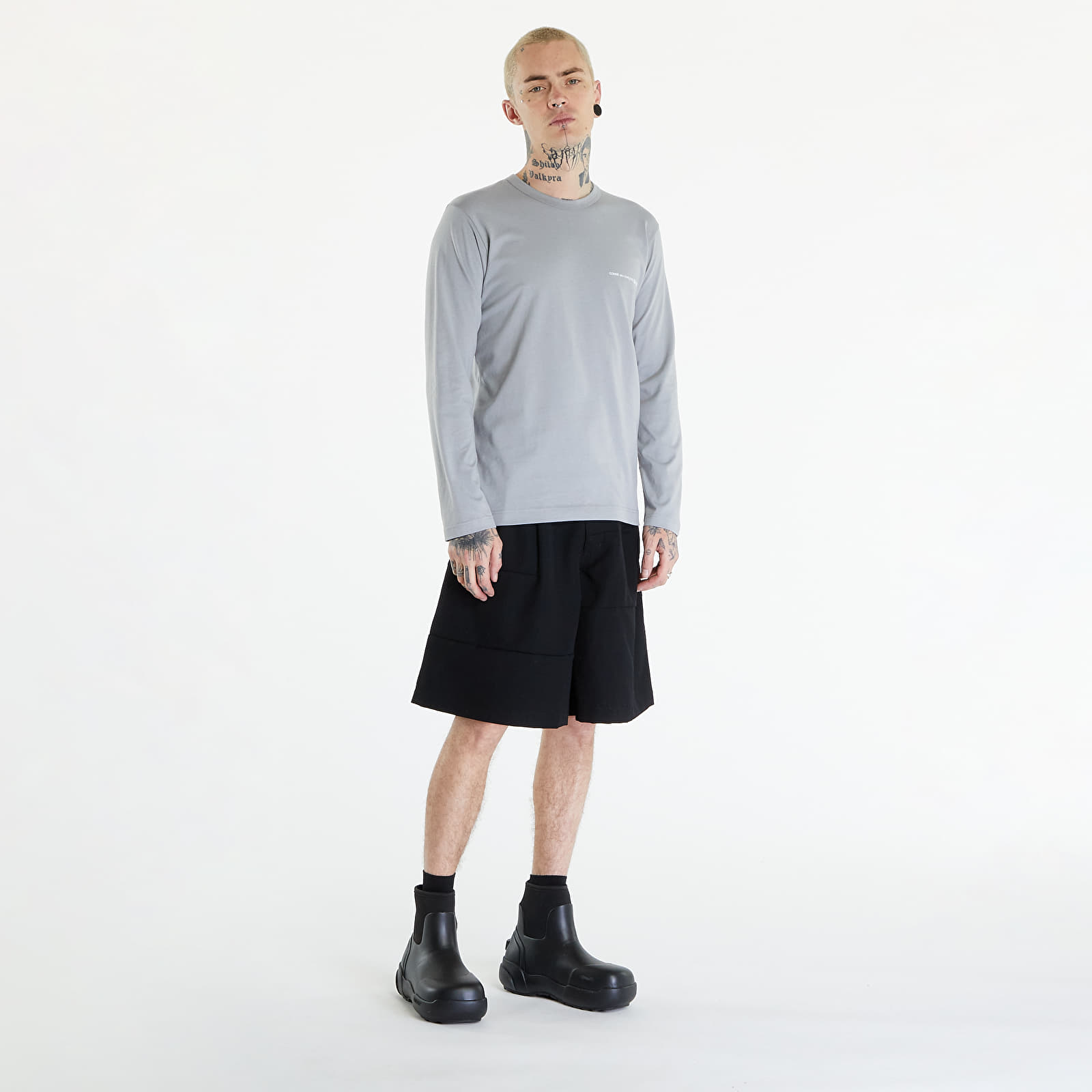 Koszulki Comme des Garçons SHIRT Long Sleeve Tee Knit Grey