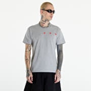 Comme des Garçons PLAY Short Sleeve Logo Print T-Shirt UNISEX Grey