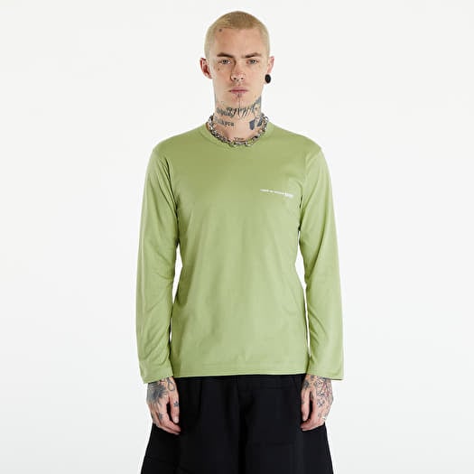 Póló Comme des Garçons SHIRT Long Sleeve Tee Knit Khaki