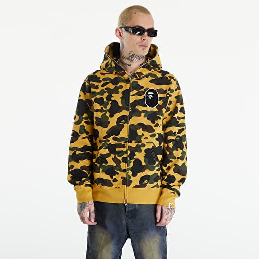 Yellow camouflage hoodie on sale