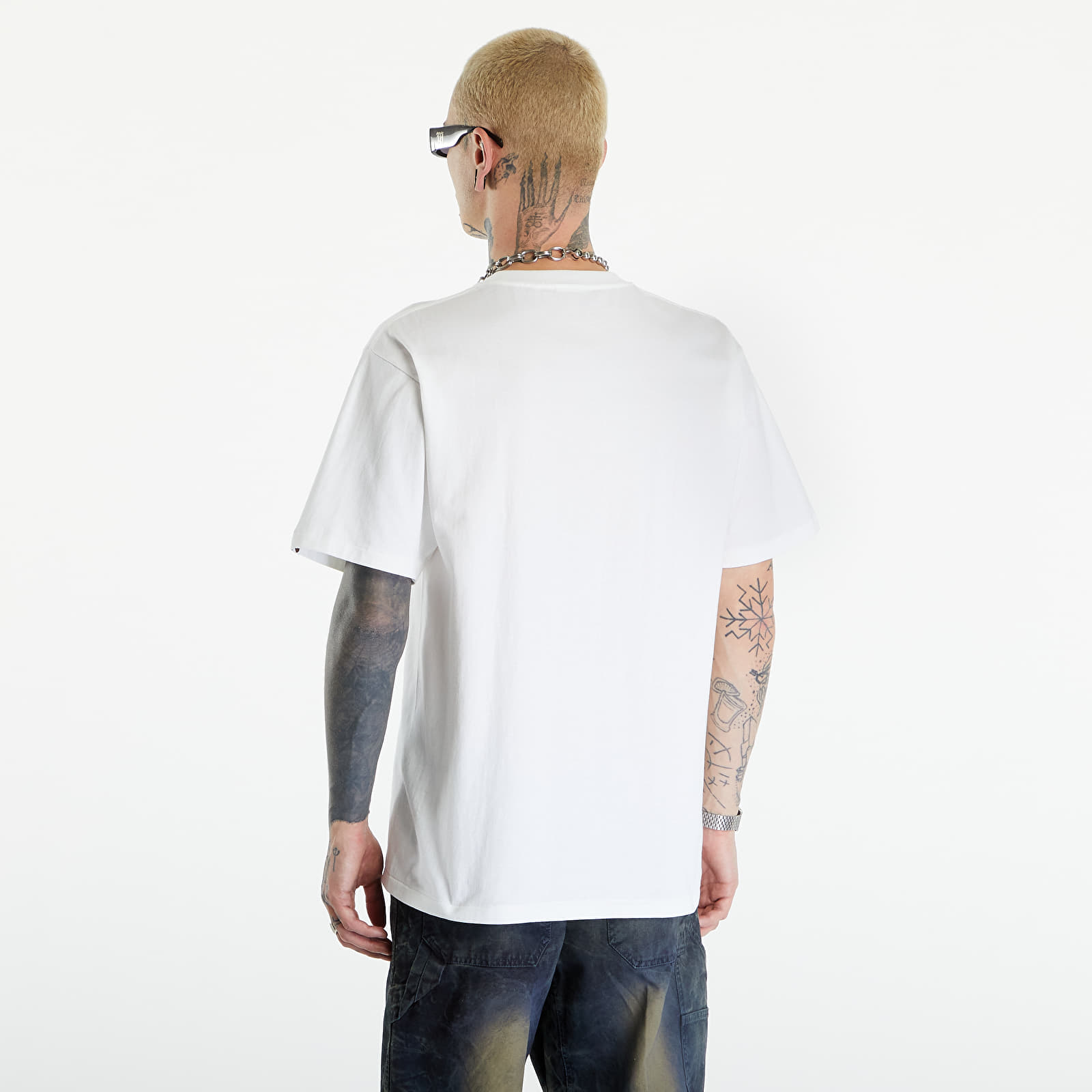T-Shirts A BATHING APE 1St Camo Nyc Logo Tee White