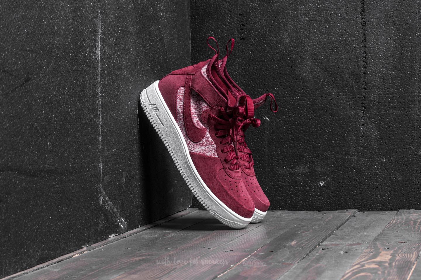Herren Sneaker und Schuhe Nike Air Force 1 Ultraforce Mid Premium Dark Team Red Dark Team Red Footshop