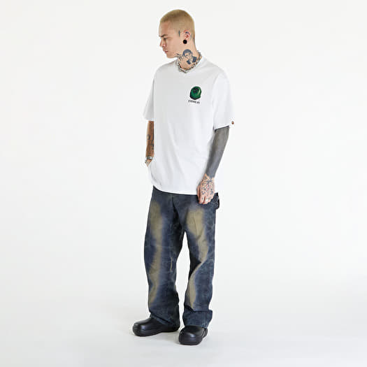   Μπλούζες A BATHING APE 3D Art Ape Head Relaxed Fit Tee White