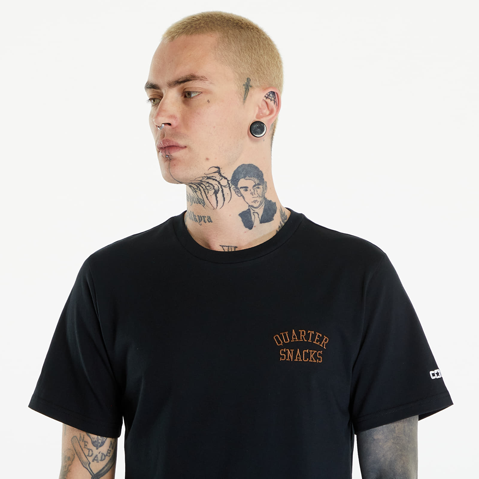 Tričká Converse CONS x Quartersnacks T-Shirt Black