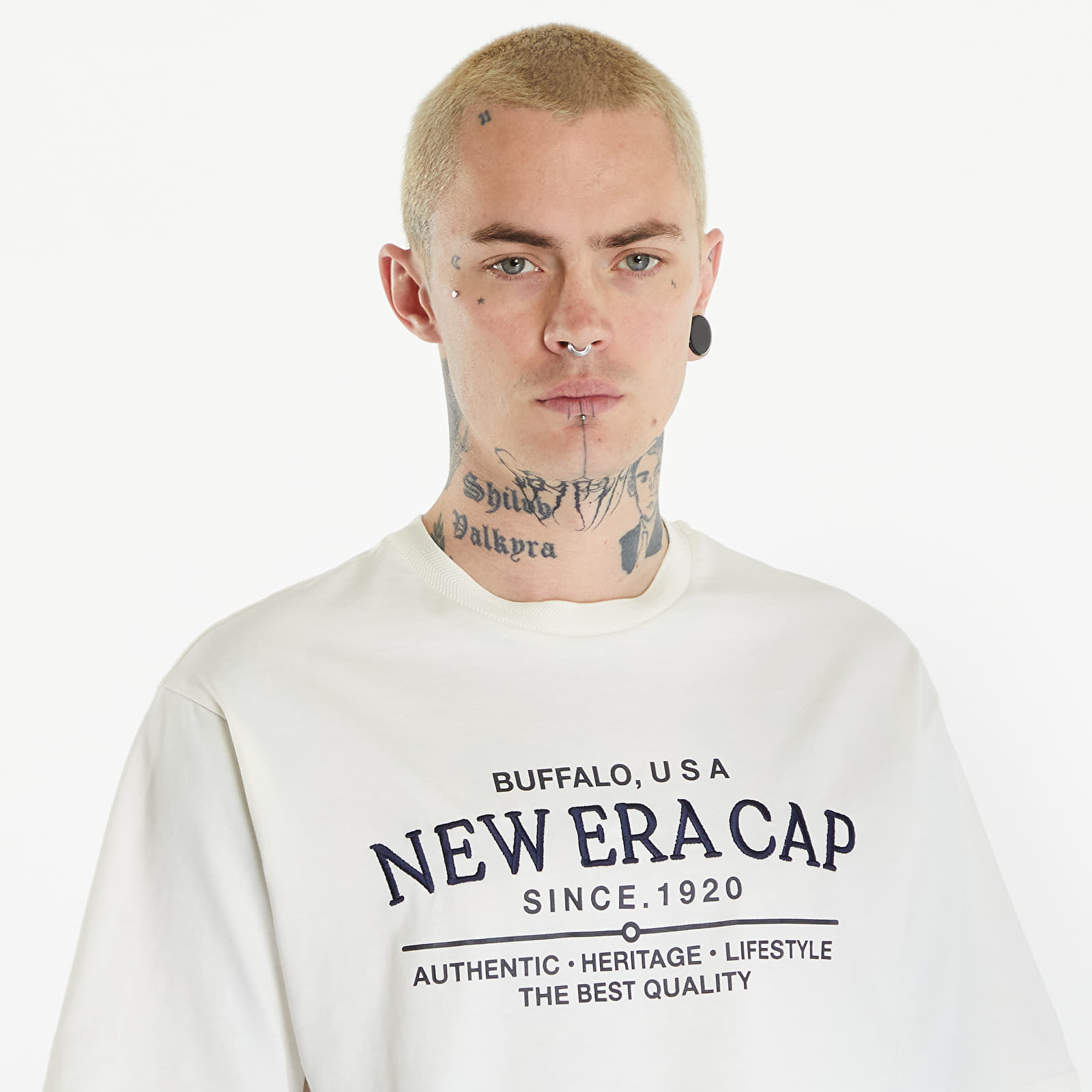 Marškinėliai New Era Graphic Oversized T-Shirt Off White