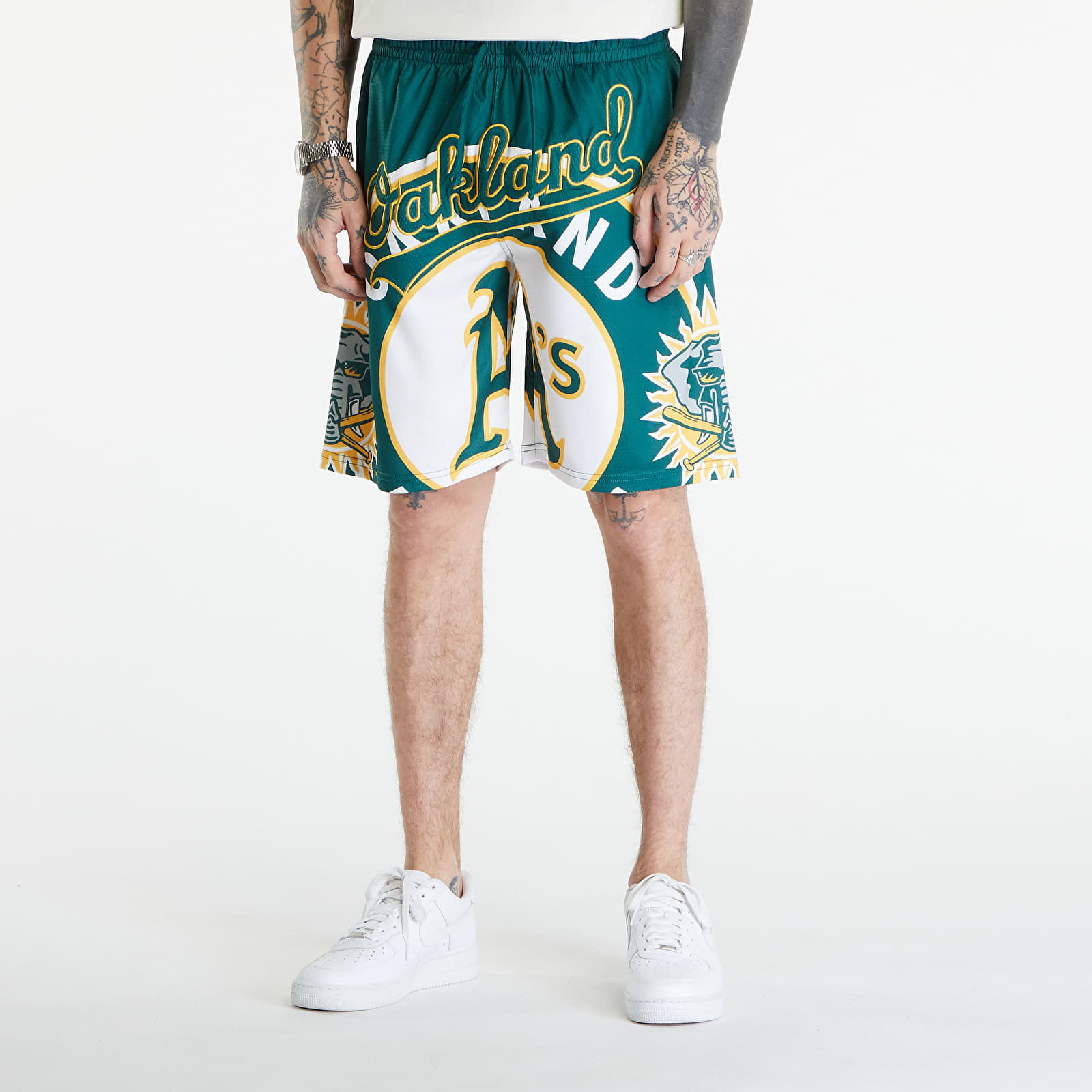 Shorts New Era Oakland Athletics Large Logo Shorts Dark Green