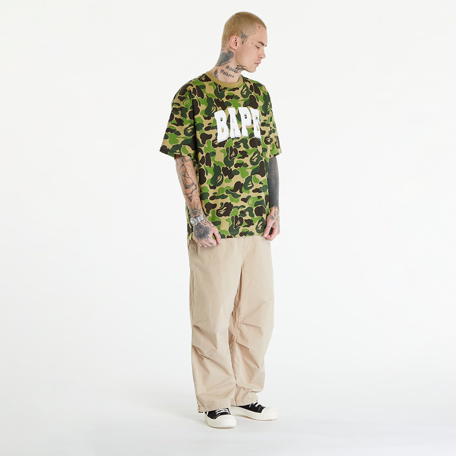 ABC CAMO RELAXED FIT BAPE LOGO TEE 青 カモ柄 ABC CAMO RELAXED FIT BAPE LOGO TEE 青 カモ柄 ABC CAMO RELAXED FIT