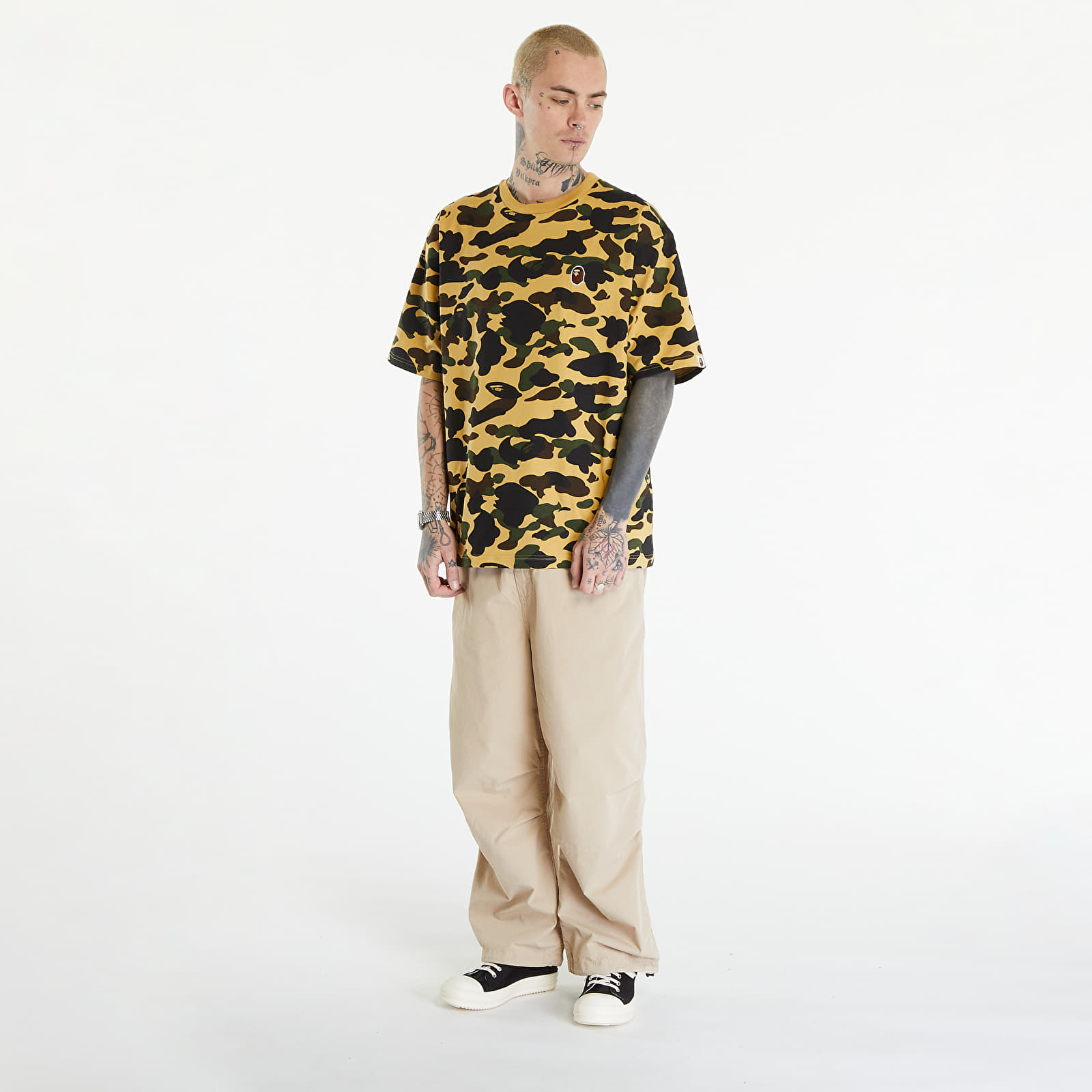 A Bathing Ape 1st Camo Baseball Shirt (Green)