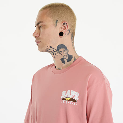 T shirts A BATHING APE Hand Draw Bape Relaxed Fit Tee Pink Footshop