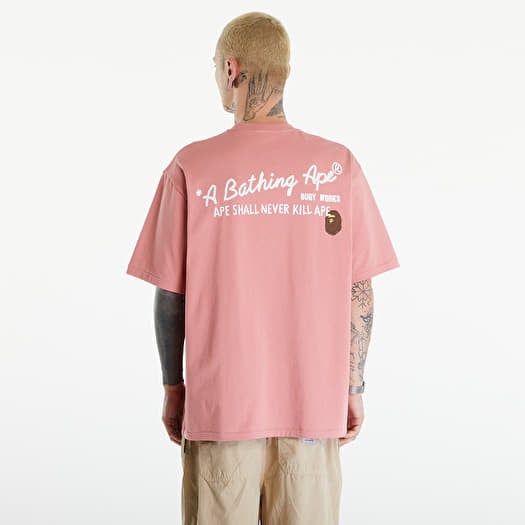 Pink bathing ape t shirt online