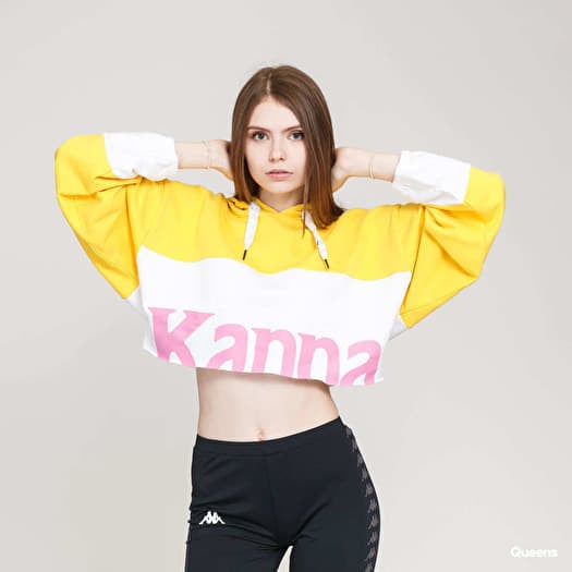 Kappa sweatshirt yellow shop