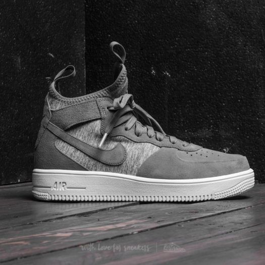 Men s shoes Nike Air Force 1 Ultraforce Mid Premium Cool Grey Cool Grey White Footshop