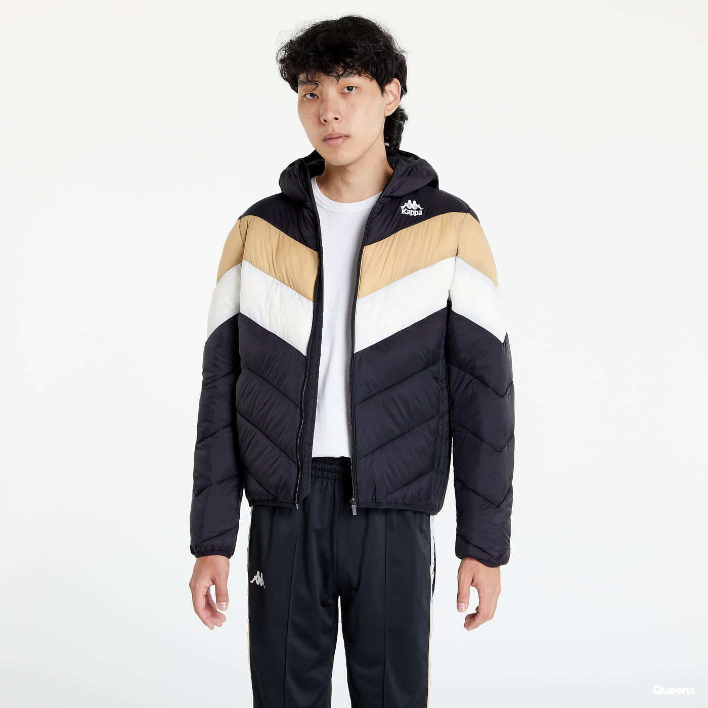 Black kappa jacket men's cheap