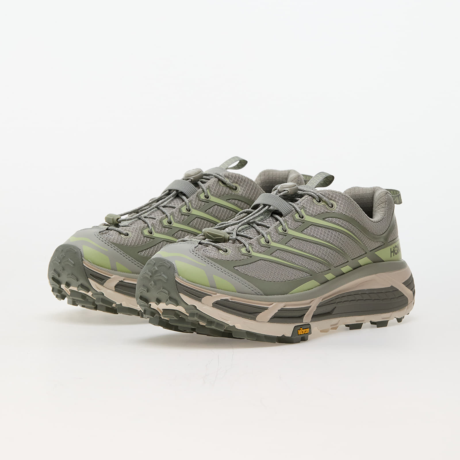 Herren Sneaker und Schuhe Hoka® U Mafate Three2 Barley/ Seed Green
