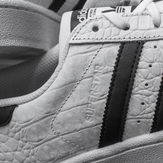 Adidas superstar crocodile hot sale white