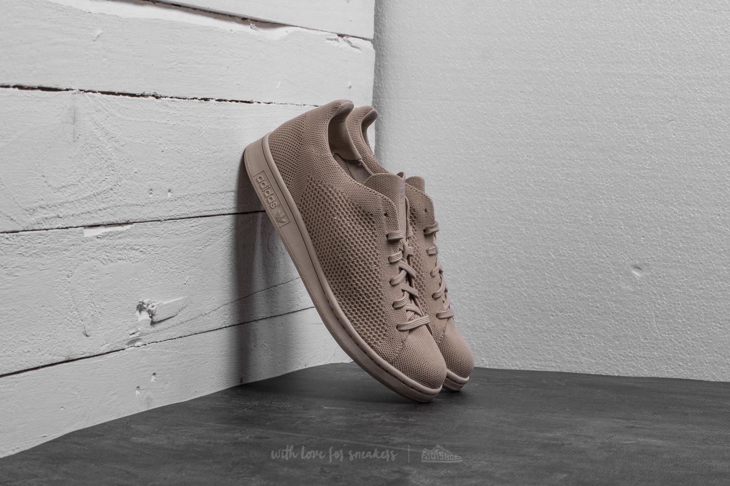 Adidas stan smith primeknit marrone store