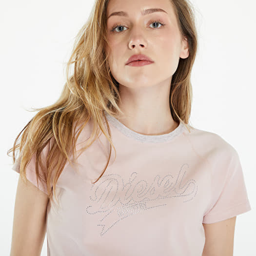 T shirts Diesel T Vincie T Shirt Rose Smoke Footshop