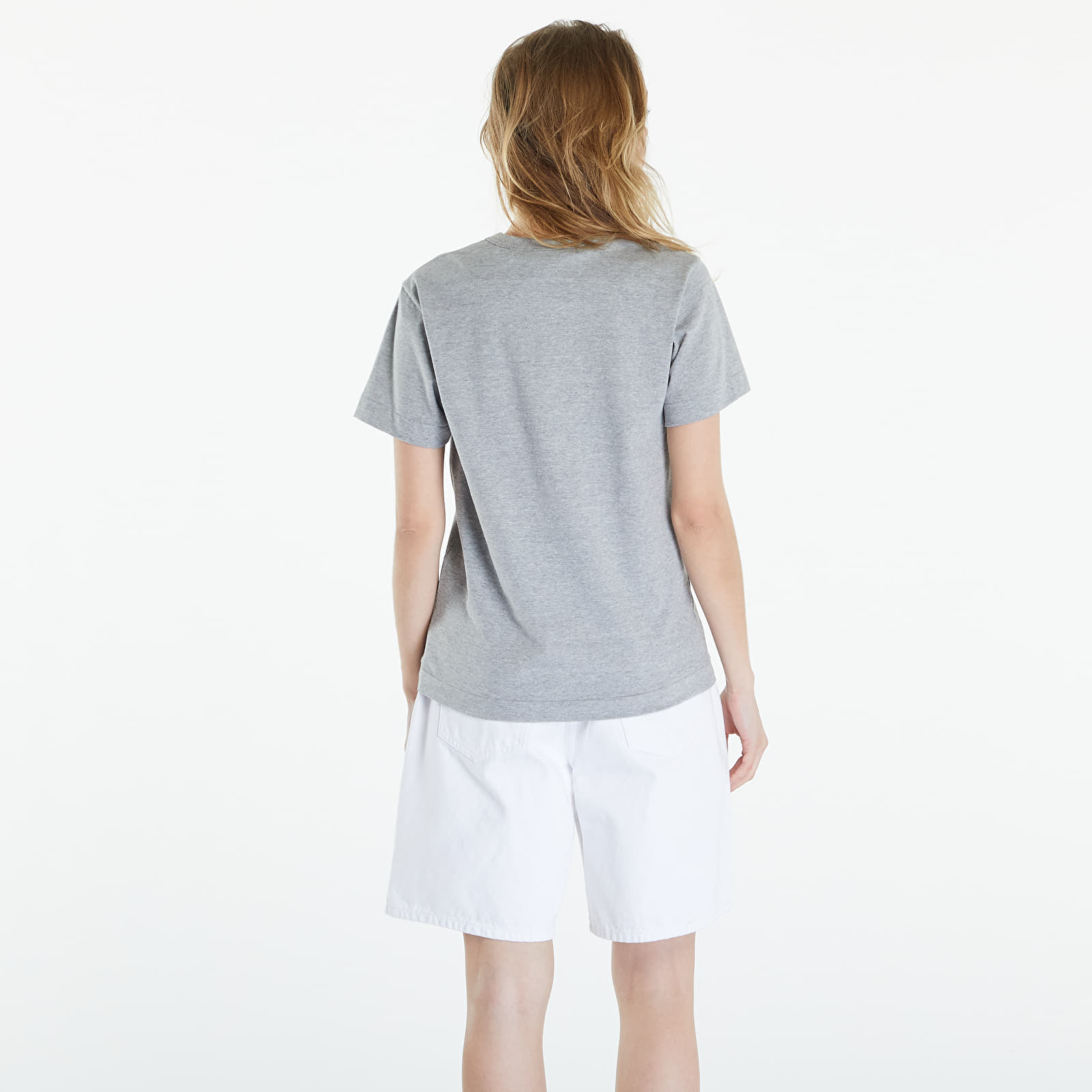 Koszulki Comme des Garçons PLAY Short Sleeve Logo Print T-Shirt UNISEX Grey