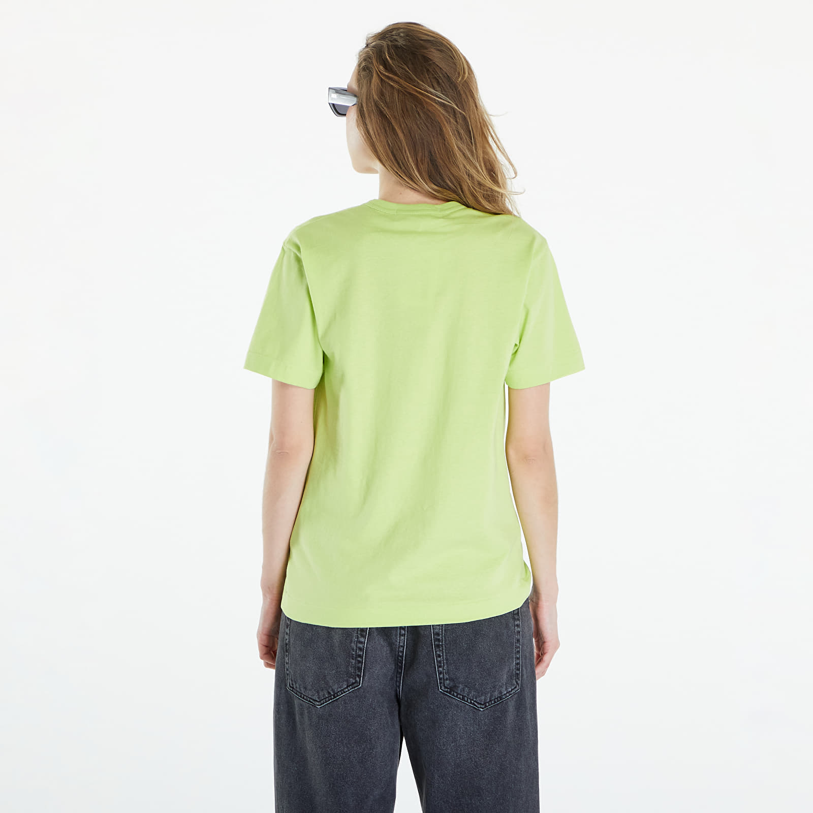 T-paidat Comme des Garçons PLAY Short Sleeve Logo Print T-Shirt UNISEX Green