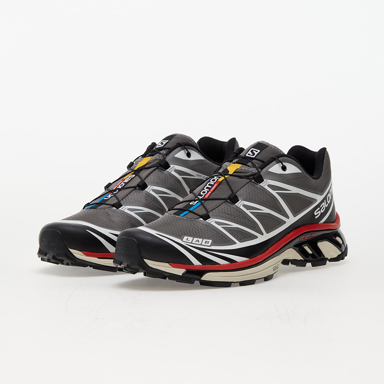 Miesten kengät Salomon XT-6 Pewter/ Black/ Aurora Red
