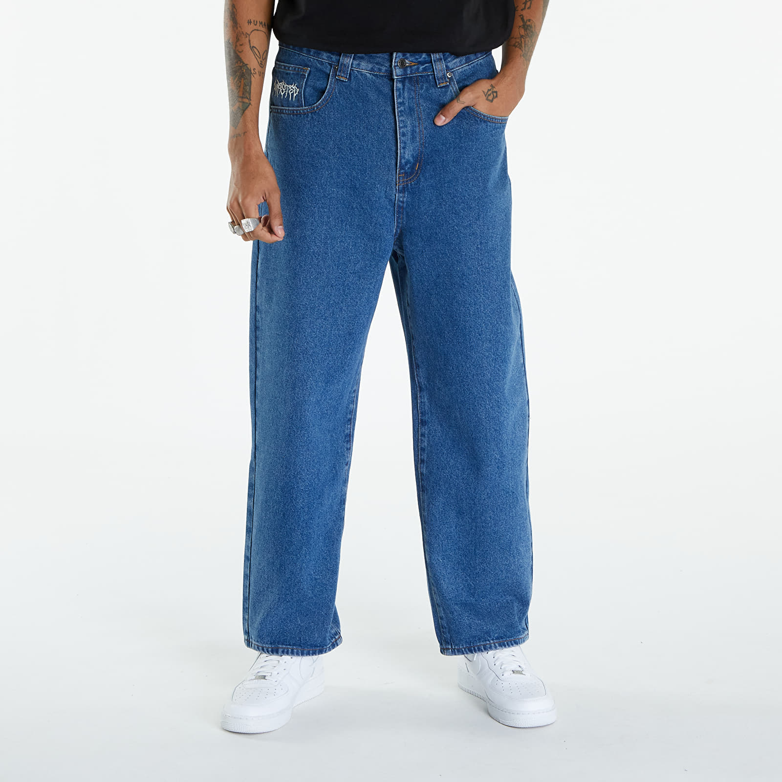 Nadrágok Wasted Paris Casper Pant Feeler Washed Blue