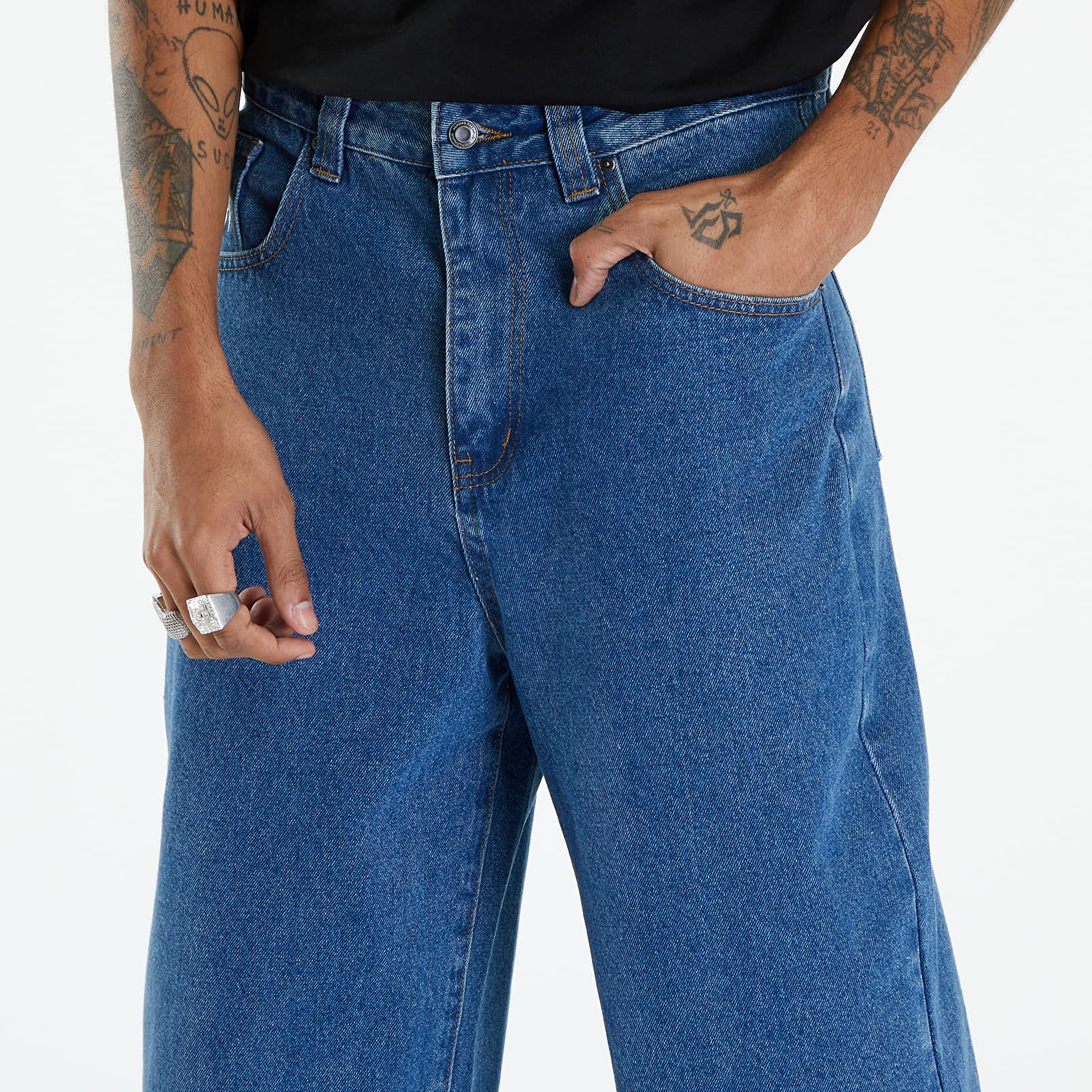 Nadrágok Wasted Paris Casper Pant Feeler Washed Blue