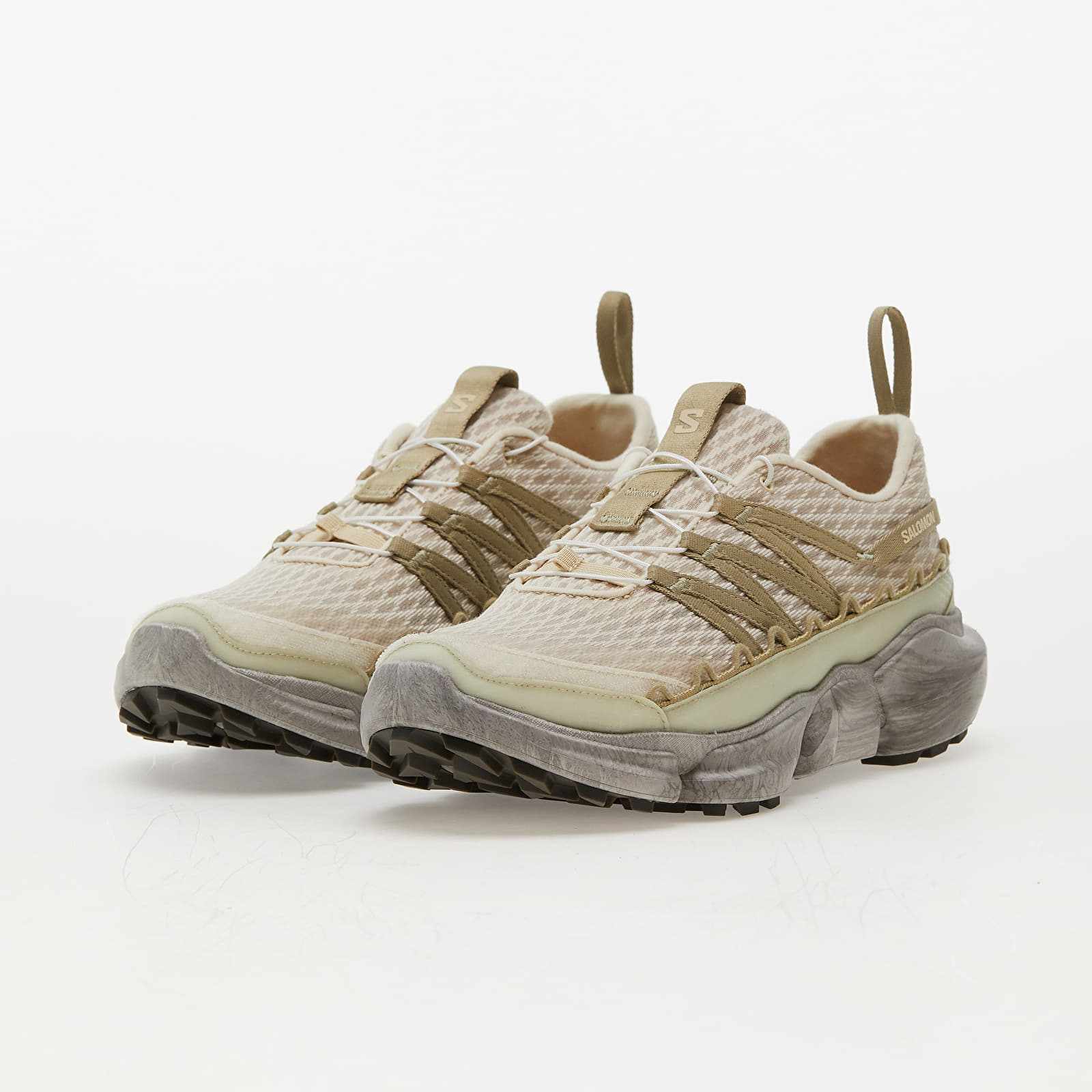 Pánske tenisky a topánky Salomon x Ranra Skor Ranra Bleached Sand/ Alfalfa/ Slate Green