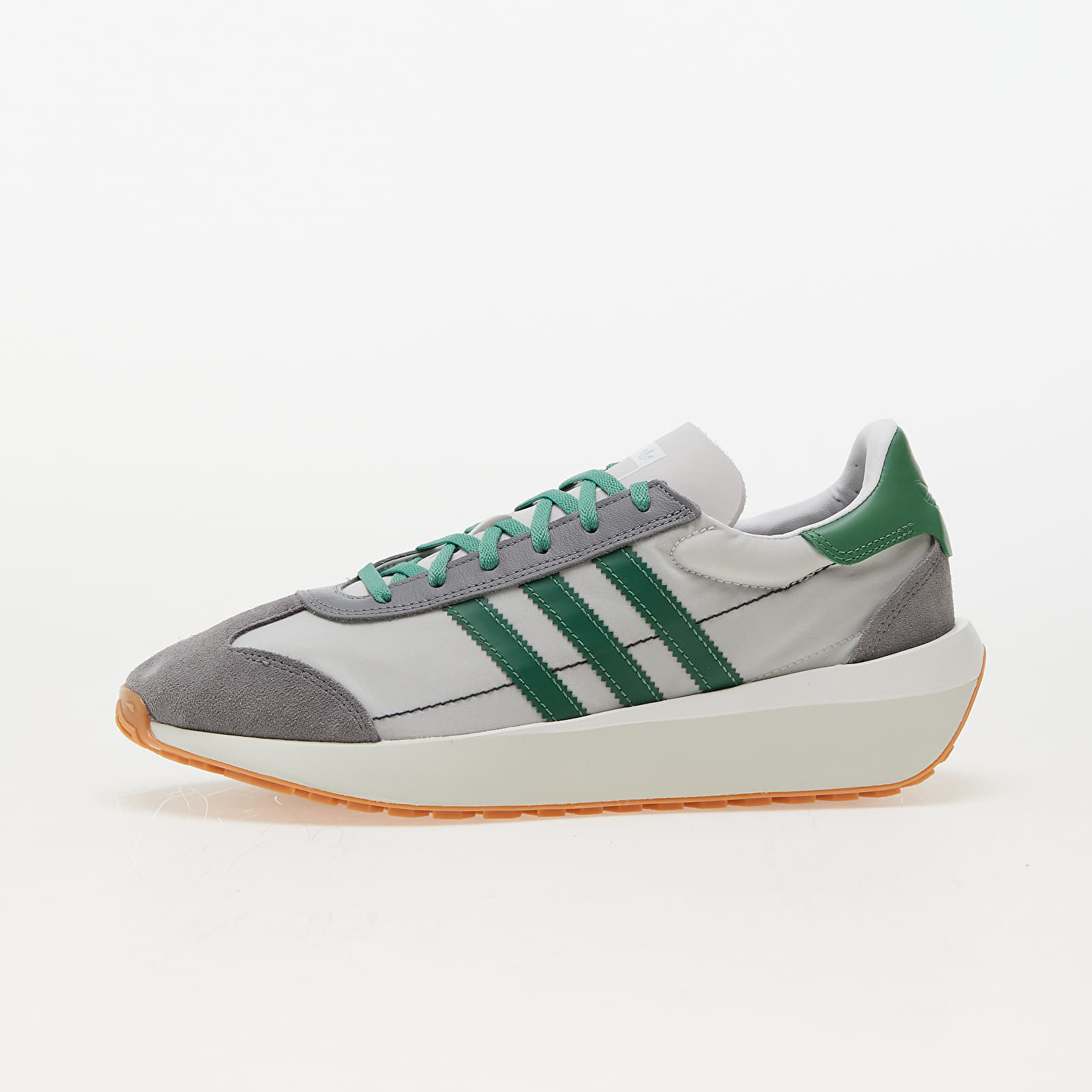 Levně adidas Country XLG Grey One/ Preloveded Green/ Ftw White