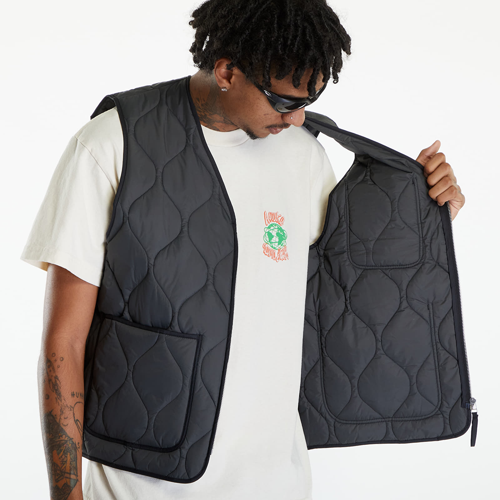 Γιλέκα Awake NY Quilted Vest Charcoal