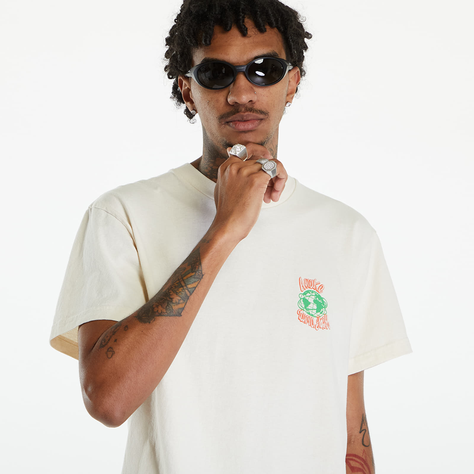 T-shirts Awake NY Crawford Tee Off White