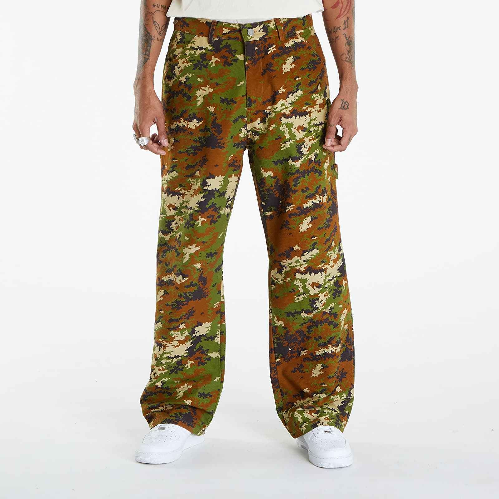 Broeken en spijkerbroeken Awake NY Camo Painter Pant Camo Multi