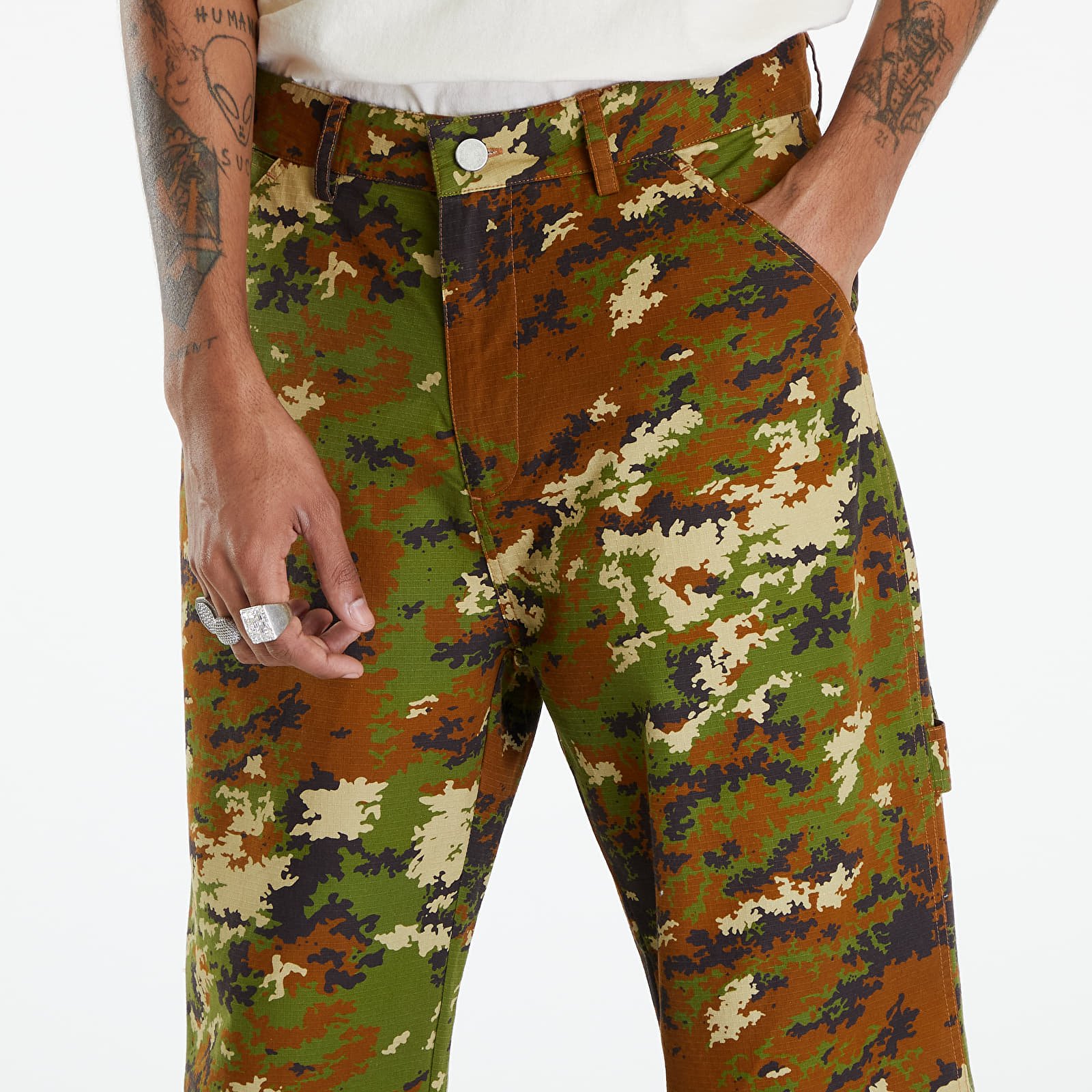 Broeken en spijkerbroeken Awake NY Camo Painter Pant Camo Multi