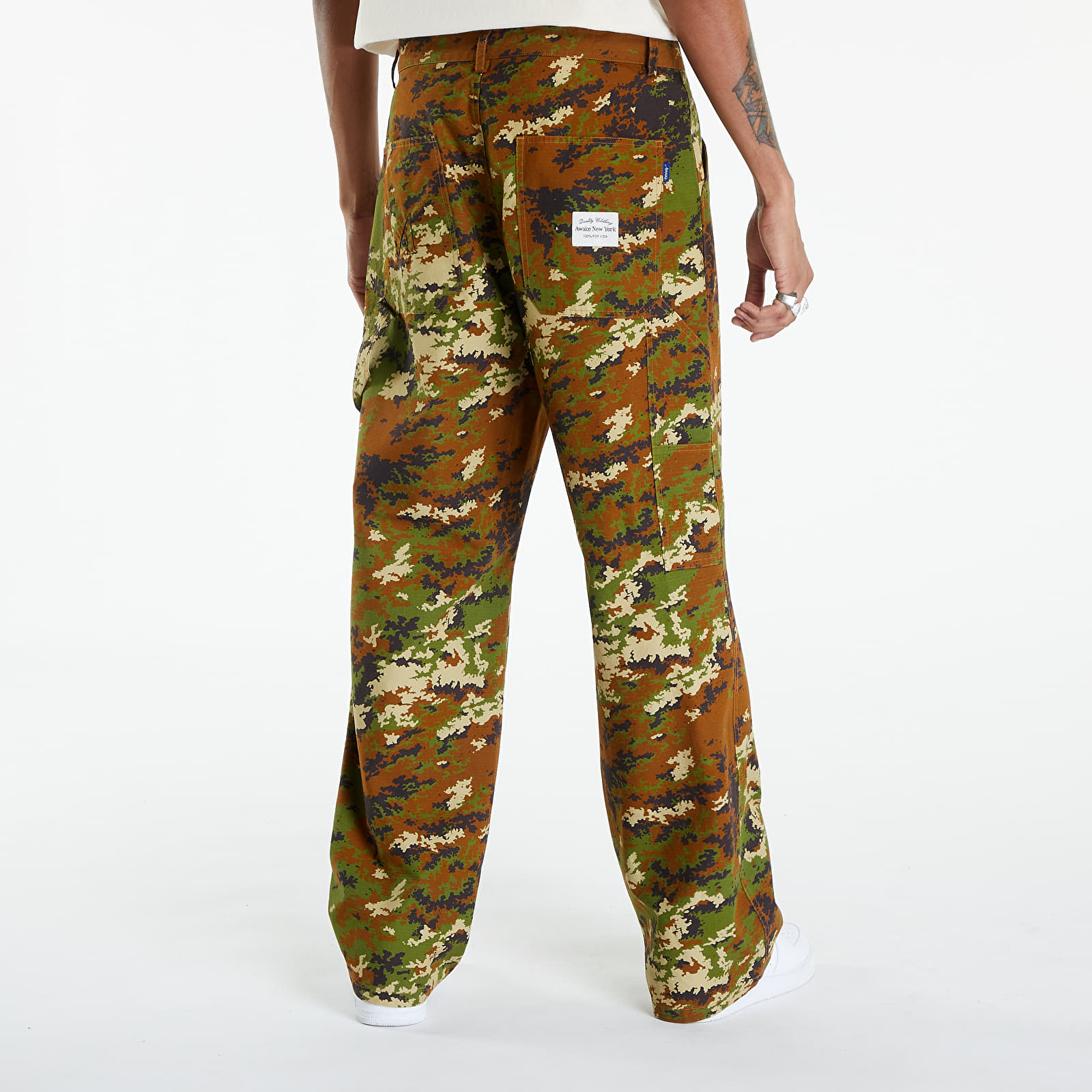 Broeken en spijkerbroeken Awake NY Camo Painter Pant Camo Multi