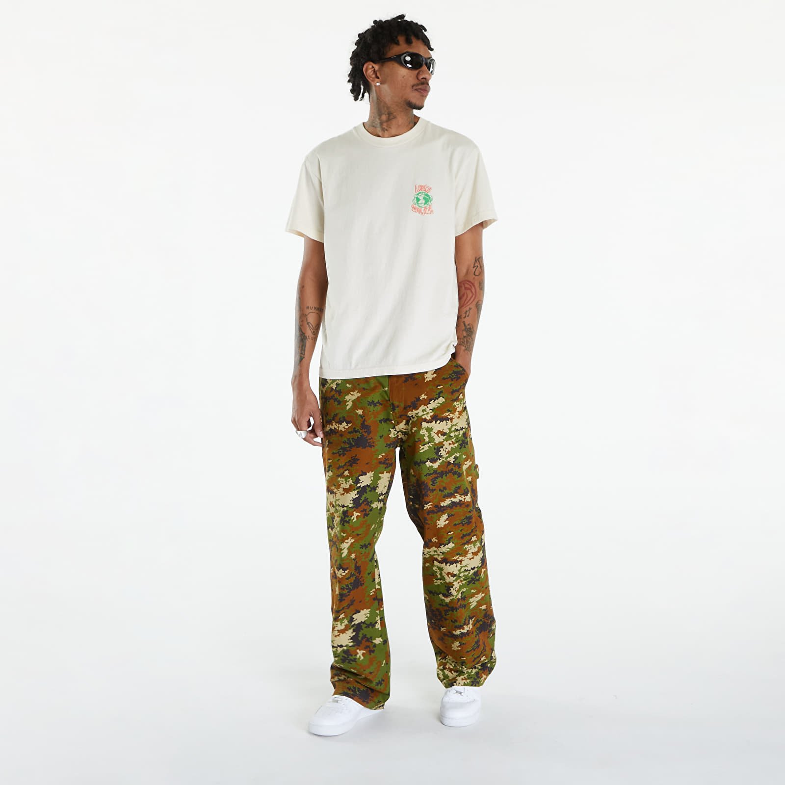 Broeken en spijkerbroeken Awake NY Camo Painter Pant Camo Multi
