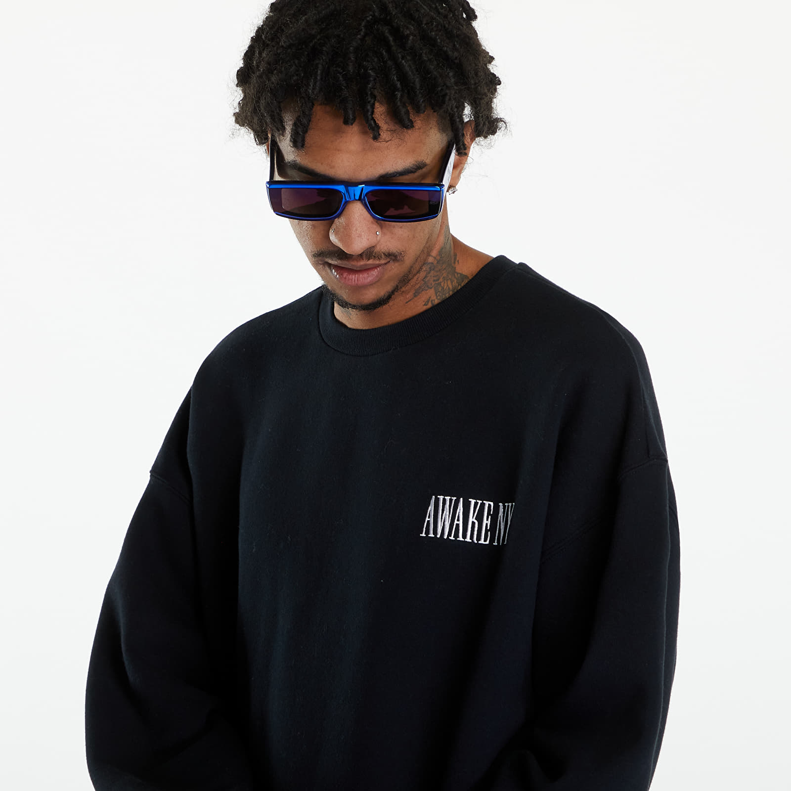 Mikiny Awake NY Awake Crewneck Black