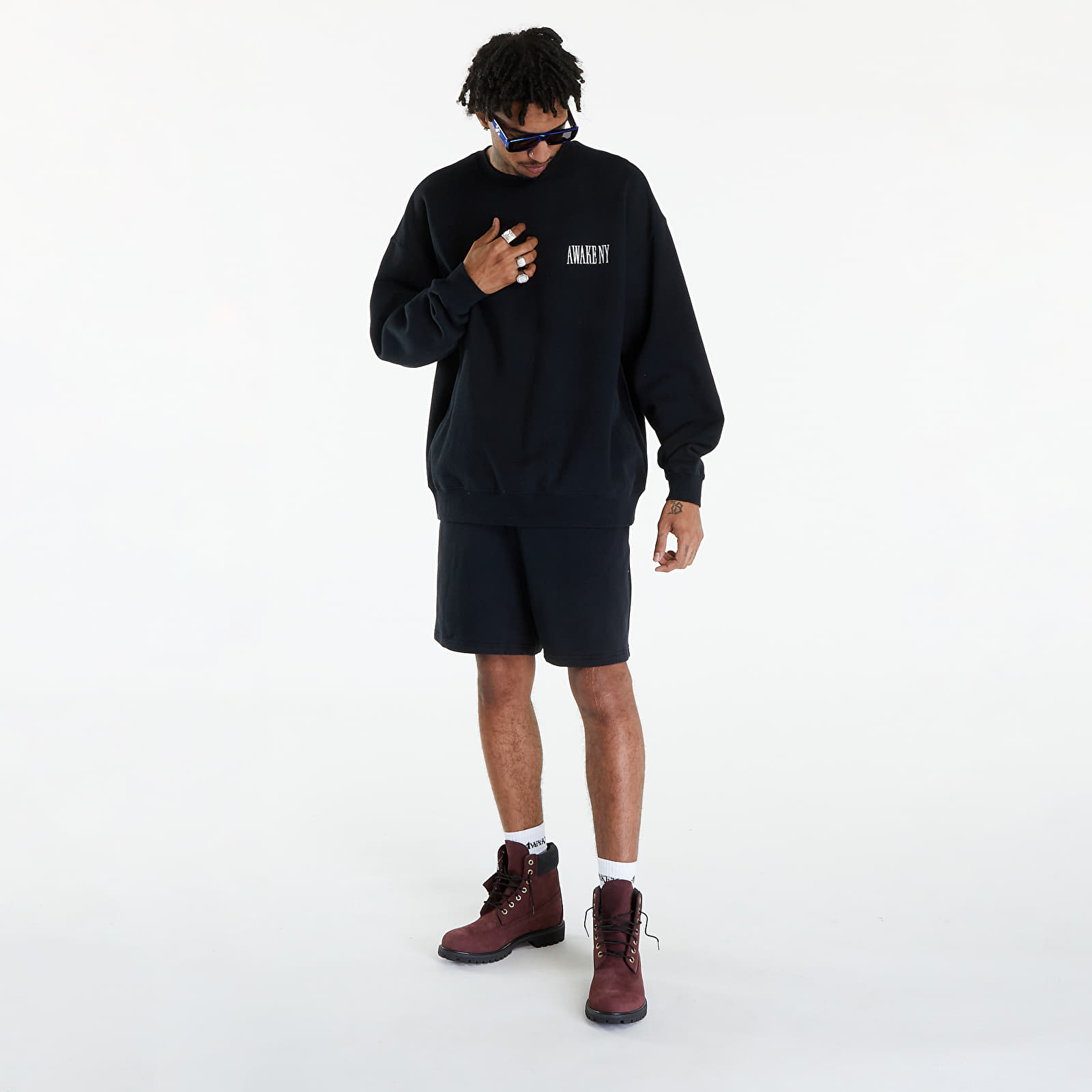Mikiny Awake NY Awake Crewneck Black