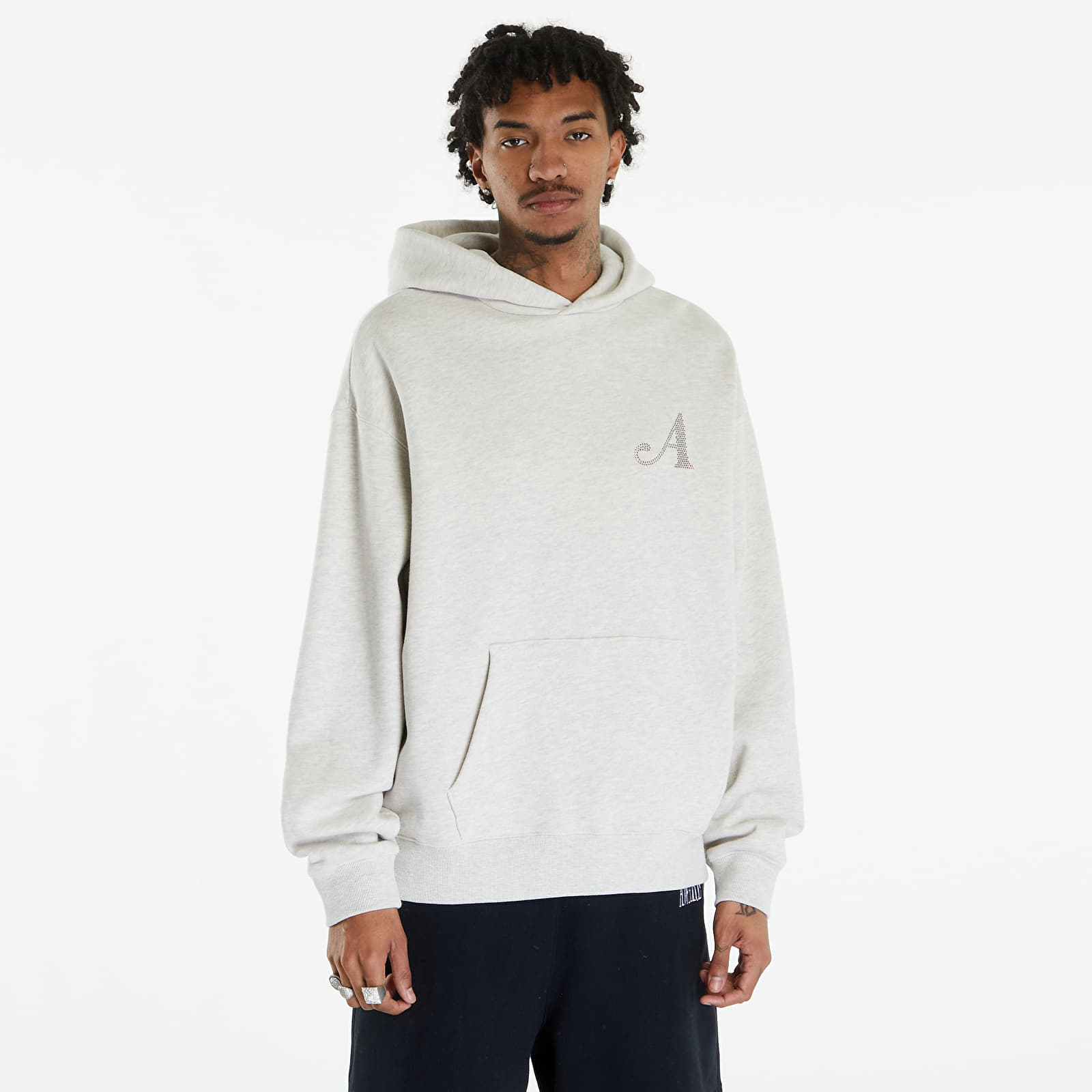 Hoodies and sweatshirts  Awake NY Dice Rhinestone Hoodie Grey