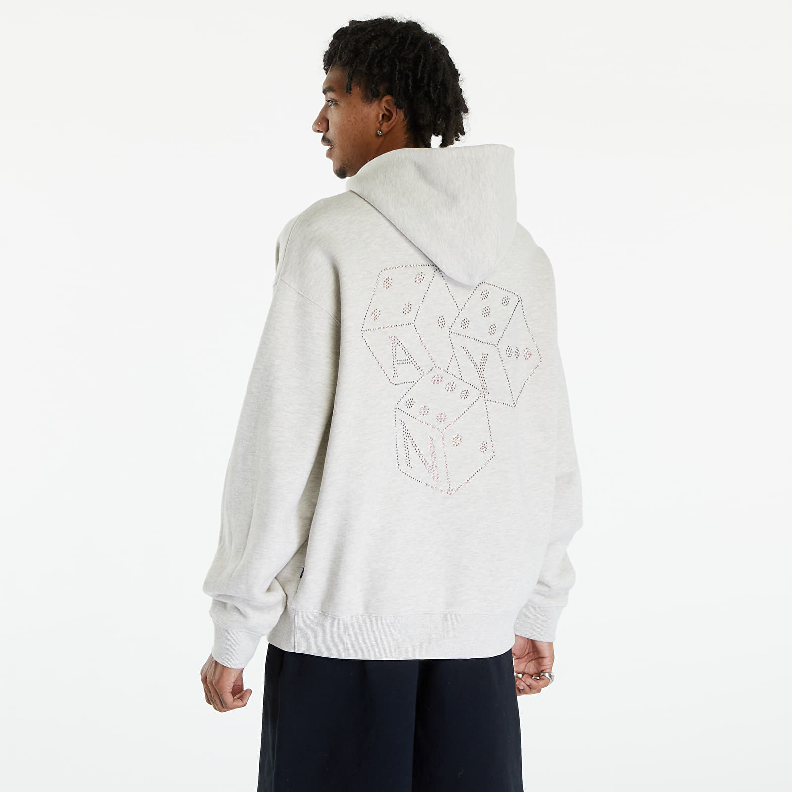 Hoodies and sweatshirts  Awake NY Dice Rhinestone Hoodie Grey